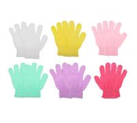 SILENRADAWN 10pcs Nylon Exfoliating Bath Gloves for Skin and Legs with Comfortable Material and Massage Function, Home Shower Glove for Effective Body Cleaning and Soft Scrubbing Random Color