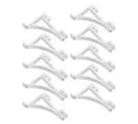 SILENRADAWN 10pcs Refrigerator Shelf Support Clips Aluminum Alloy Freezer Shelf Hooks for Cooler RV Fridge and Cabinet Storage