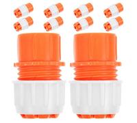 SILENRADAWN 10pcs Universal Plastic Pipe Connector for Soft and Hard Hoses Quick Hose Connector with Damage Resistance Suitable for Household Tasks and Washing Cars