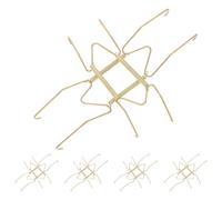 SILENRADAWN 10pcs W-Shaped Small Plate Hangers Invisible Steel Hooks Strong Loadbearing Capacity and Reusable Design for Home Decor and Garages