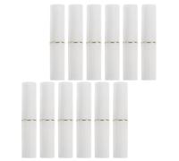 SILENRADAWN 12pcs Refillable Lip Balm Tubes 2.8g Plastic Empty Lipstick Cases Sleek Portable Design for DIY Handmade Cosmetics and Lip Gloss Storage