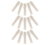 SILENRADAWN 15pcs Drip Candle Holder Plastic Covers Candle Tube Cylinder Elegant Minimalist White Plastic Replacement Easy to Install for Weddings and Hotels