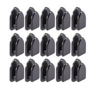 SILENRADAWN 15pcs Self-adhesive Car Mini Hooks Black Hanging Storage Hooks for Organizing Keys and Accessories in Vehicle Interior Made of Sturdy Abs and PC