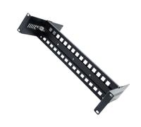 SILENRADAWN 19 Inch Rack Mount Din Rail Bracket for Media Converters and Ethernet Switches, Aluminium Alloy, Adjustable Depth 1-8 Inches, 2u Size, Fits Standard 35mm Din Rail, for Server