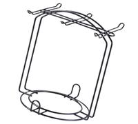 SILENRADAWN 1pc Black Iron Cup Holder Rack for Home Kitchen Stable Wide Base Cup Draining Shelf Practical Coffee Mug Organizer for Goblets and Plates Storage