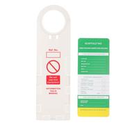 SILENRADAWN 1set Weatherproof Scaffold Status Holder and Tag Kit for Construction Safety Inspection PVC Scaffold Record Insert for Hazard Prevention Compliant Industrial Safety Signage