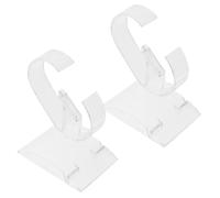 SILENRADAWN 2 Pcs Crystal Watch Holder Acrylic Watch Base Environmental-friendly Acrylic Modern Stylish Creative Display Bracelets Display Window