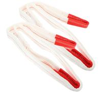 SILENRADAWN 2 Pcs Heavy Duty White Polypropylene Lift Sling Straps with Grip Size and Lightweight Design for Household Lifting Equipment and Civil Engineering