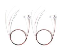 SILENRADAWN 2 Sets Acoustic Guitar Strings Replacement Steel Brass Spare Strings Colorful Folk Style Individual Packaging Smooth Playing Feel for Teaching Sessions and Outdoor