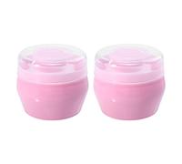 SILENRADAWN 2 Sets Body Talcum Puff Portable Puff Fluff Material One Handheld Operation Dispensing Suitable for Hot and Wet Weather
