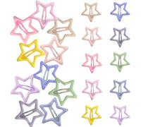 SILENRADAWN 20pcs Cute Hair Clips Lightweight Iron Barrettes with Lovely Shapes for School and Everyday Use, Stylish Hair Accessories and Little