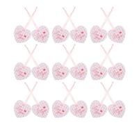 SILENRADAWN 20pcs Heart-shaped Paper Tags Creative Valentine’s Greeting Cards Portable Ready to Use White Mini Heart Cards for Birthday and Valentines Day Wrapping