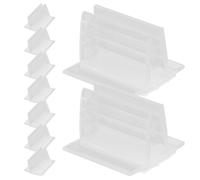 SILENRADAWN 20pcs PVC Foam Shelf Label Holders Wire Shelf Sign and Price Tag Clips with Multiple Sizes and Easy Installation for Supermarkets and Libraries