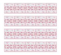 SILENRADAWN 20pcs Valentine Disposable Napkins with Love Heart Print, Strong Absorbency Paper Napkins for Weddings, Anniversaries, Valentine's Day and Party Use, Unique Design in Red