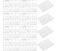 SILENRADAWN 20Pcs Waterproof Invisible Nail Glue Tabs Medium Length Press on Nails Double-Sided Sticky Adhesive for Manicure and False Toenails