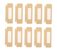 SILENRADAWN 24pcs False Eyelash Case with Lash Trays for Makeup Artists and Professional Beauty Shops, Paper Material with Window for Viewing Style and Maintaining Shape, Golden Eyelash