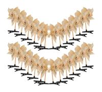 SILENRADAWN 24pcs Golden Windmill Hair Clips with Rotating Feature and Sparkling Sequin Decorations, Plastic Material Hair Accessories for Styling and Playful Everyday Wear