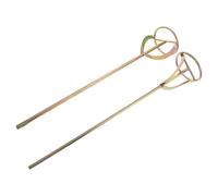 SILENRADAWN 2pcs Cement Mixing Rods and Oil Paint Stirring Sticks Electric Drill Accessories Alloy Mixers for Mortar and Epoxy Suitable for Construction and DIY Tasks Random Style