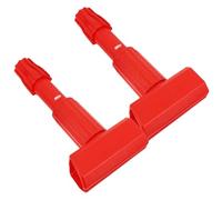 SILENRADAWN 2pcs Commercial Mop Head Clamps Replacement Plastic Mop Handle Clips Detachable Floor Clamp Parts for Cleaning Supplies