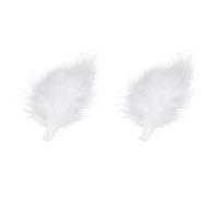 SILENRADAWN 2pcs Delicate Plume Bobby Clips Lightweight Alloy Hair Accessories for Women Elegant Furry Barrettes Stylish Headdress for Hanfu and Wedding Wear