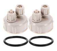 SILENRADAWN 2pcs DIY Co2 Bottle Cap for Aquarium Fish Tank, Easy Turn Air Diffuser Valve for Planted Tank Reactor, Compatible with Aquarium Air Pump Tubing