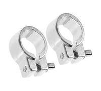 SILENRADAWN 2pcs Drum Stand Memory Lock for Cymbal Holder and Tom Drum Mount Silver Metal Clamps with Quick Installation for Home and Gigs
