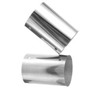 SILENRADAWN 2pcs Handrail Extension Fitting Hand Rail Metal Connector Stainless Steel Simple Smooth Bright Multi-use Structural Fitting Handrail Suitable for 45mm Size Tube Stair Parts