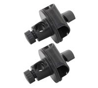 SILENRADAWN 2pcs Microphone Clip Horizontal Arm Connector Mounting Fixture Swivel Grip Clamp for Mic Stand Reflector Holder Adjustable Angle Support