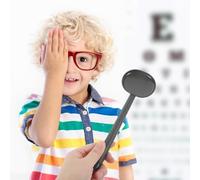 SILENRADAWN 2Pcs Plastic Eye Occluder for Visual Testing Lightweight and Eye Cover Shields with Smooth Edges Practical Optometry Tools for Family School