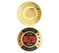 SILENRADAWN 2pcs Poker Card Protector Coin for Poker Table Accessories, Alloy Material with Decorative and Functional Elegance, Lightweight Design to Enhance Gaming and Safeguard Game Fairness