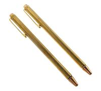 SILENRADAWN 2pcs Portable Pen Shape Spiritual Tools Retractable Dowsing Rods for Water Divining with Copper Material, Precise Measurement, Yang Gong Di Ling Technology, for Treasure Hunting