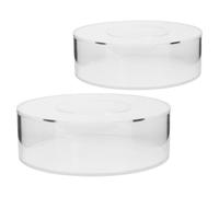 SILENRADAWN 2pcs round Acrylic Dessert Storage Holder Cake Stand with Creative Fillings for Wedding and Birthday Party Display, Cake Display Stand for Fruit and Cookies