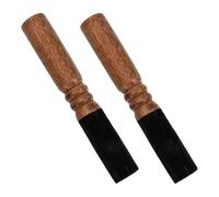 SILENRADAWN 2pcs Singing Bowl Mallet Solid Wood Sound Striker for Tibetan Buddhist Meditation Yoga Practice Percussion Stick