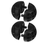 SILENRADAWN 2pcs Spring Driven Hose Reel Ball Stop with Screws Black Rubber Hose Reel Accessory for Air Compressor Ensures Secure Positioning for Car Washing and Yard Watering
