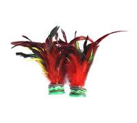 SILENRADAWN 2pcs Traditional Chinese Jianzi Kick Shuttlecocks Drop Resistant Foot Exercise Game Made with Natural Chicken Plumes and Iron Promotes Foot-eye Coordination Random Color