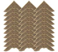 SILENRADAWN 30pcs Book Corner Protectors Scrapbook Corner Protector Antique Design Metal Iron Sturdy Protection Not Easy to Break for Albums and Home-Made Craft Items