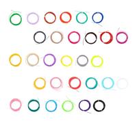 SILENRADAWN 30pcs Pla Printing Pen Filament Refills with Smooth Prints and Glossy Finish, Plastic Material for Craft Art Work, Suitable and Babies Random Color