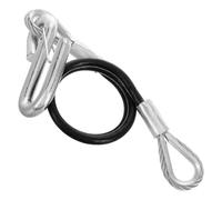 SILENRADAWN 3500lbs Tow Cable Spring Steel Wire Rope Sturdy Heavy Duty Towing Chains with Hooks Exceptional Tensile Strength for Car and Trucks Trailer Safety