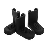 SILENRADAWN 3pcs Black Rubber Drum Suspension Hooks Adjustable Height Snare Drum Clamps Multipurpose Percussion Lug Accessory Military Brackets for Stable Mounting