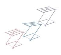 SILENRADAWN 3pcs Foldable Towel Rack for Kitchen and Bathroom, Vertical Cloth Holder with Quick Drying Feature, Made of Sturdy Plastic Material, Space-Saving Organizer for Home Random Color