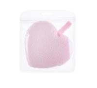 SILENRADAWN 3pcs Heart Shape Makeup Removal Pads Cleaning Pads Powder Puff for Facial Washing Pink Cleaning Products and Makeup Sponge Alternatives