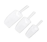 SILENRADAWN 3pcs Multi-Purpose Plastic Ice Scoop Lightweight Size 8 Ice Cream Scoop and Dry Ingredient Pantry for Weddings and Buffets