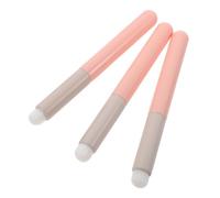 SILENRADAWN 3pcs Portable Lipstick Brush Applicators for Women, Multi-purpose Cosmetic Tools with Artificial Fiber Bristles and Wooden Handles, Small Lightweight Design for Personal Use