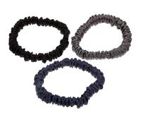 SILENRADAWN 3pcs Silk Elastic Hair Scrunchies for Women and Stylish and Practical Hair Ties for Lazy Buns Simple Design with Assorted Colours