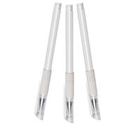 SILENRADAWN 3pcs White Waterproof Eyebrow Mapping Pens for Professional Salon Use, Material with Serving Life and Safe Skin Application, for Position Makeup Brows