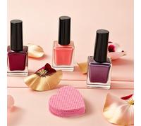 SILENRADAWN 4 Boxes Heart Shape Nail Wipes 200 Absorbent Lint-Free Cotton Pads for Nail Glue Removal and Gel Cleaner Pink Heart Design in Compact Box and DIY Use