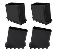 SILENRADAWN 4Pcs Non Slip Rubber Feet for Ladders Herringbone Ladder Foot Covers Made of Sturdy Rubber Easy to Fix for Safety and Protection