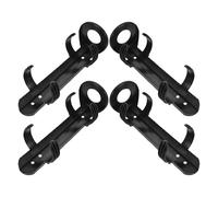 SILENRADAWN 4pcs Wall Fire Extinguisher Mounting Brackets, Heavy Duty Plastic Fire Extinguisher Mounts, Space Saving Design for Vehicle, Trunk, SUV and Boat Travel Safety