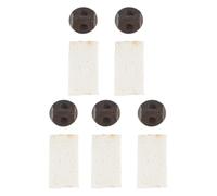 SILENRADAWN 5 Sets Wooden Erhu Mute Felt Pads, Easy to Install and Wear-resistant Erhu Practice Accessory for Sound Reduction and Quiet Playing
