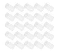 SILENRADAWN 50pcs Fishing Bait Box Film Canister Plastic round Secure Storage Easy Access Lightweight Waterproof for Bait, Anglers, Outdoor Fishing Adventures, Saltwater Oceans